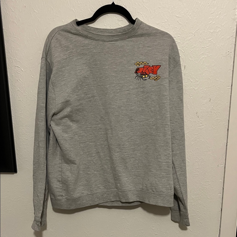 Obey Gray Graphic Crewneck Sweater